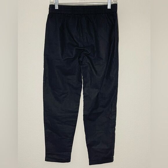 J Crew Factory Linen-cotton Blend Drawstring Pant Size 2 in Black NWT - Picture 6 of 8